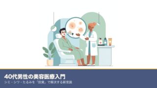 40代男性の美容医療入門｜シミ・シワ・たるみを「投資」で解決のアイキャッチ画像