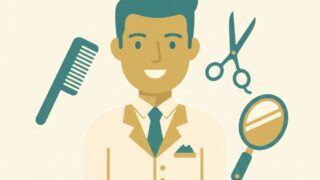 清潔感のある男性のイラスト