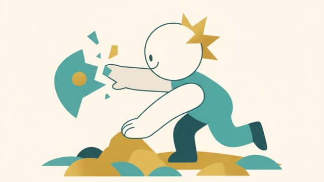 立ち上がる男性のイラスト