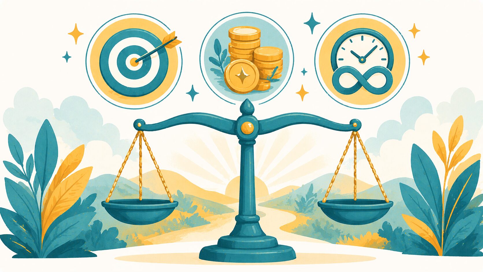 自分磨きランキング評価基準のイメージイラスト