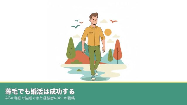 薄毛でも婚活は成功する｜AGA治療で結婚できた経験者の4つののアイキャッチ画像